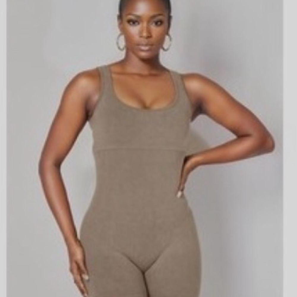 Elegant Tan Jumpsuit